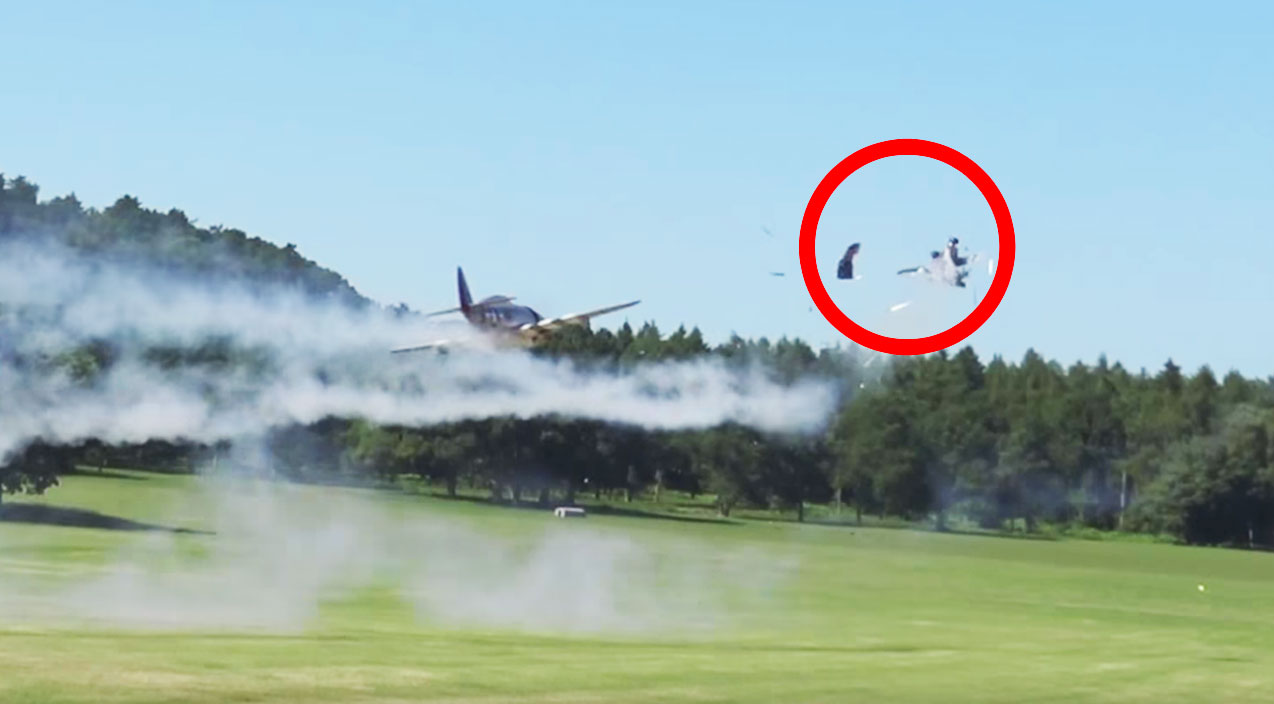 Two Huge Rc Fighters Crash Spectacularly During Airshow World War Wings