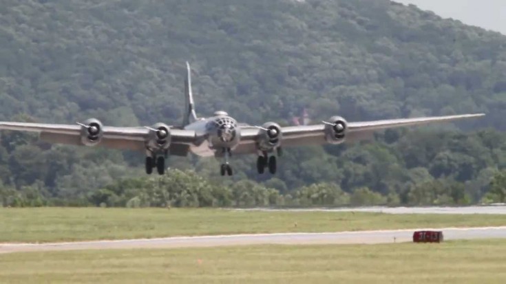 B-29 Superfortress ‘Fifi’ Making A High Crosswind Landing | World War Wings Videos