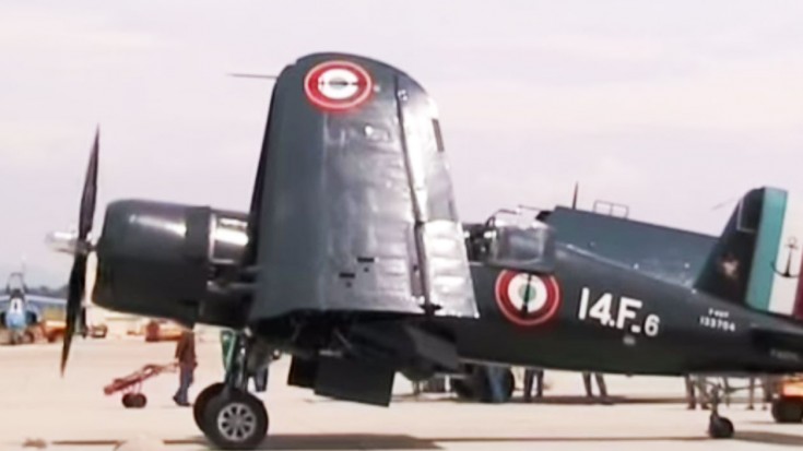 F4U Corsair Unfolds Her Wings And Takes Flight | World War Wings Videos