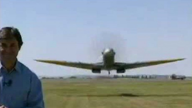 Classic: Low-Flying Spitfire Frightens Reporter | World War Wings Videos