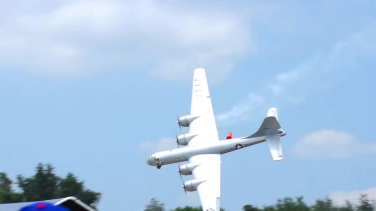 Giant Rc B-29 Crashes Into Tents | World War Wings Videos