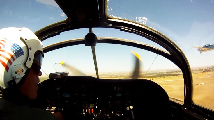 Fantastic Skyraider POV Flying Next To A Mitchell And Avenger | World War Wings Videos