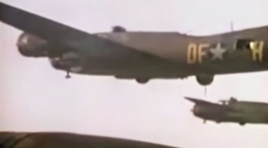 WWII Footage Of A B-17 Going Down