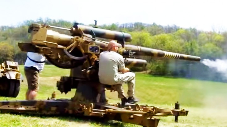 Hell From Below: Firing A German Flak 36 | World War Wings Videos