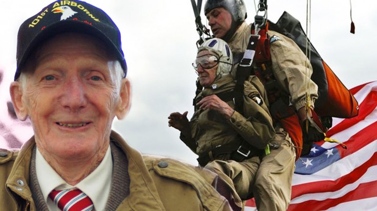 Vet Jim “Pee Wee” Martin, 93, Jumps From A Plane On D-Day | World War Wings Videos