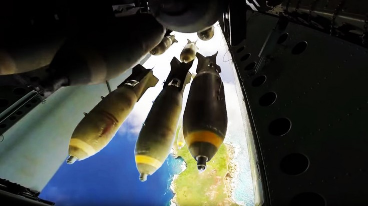 Unique View Of A B-52 Carpet Bombing, But That Precision Though | World War Wings Videos