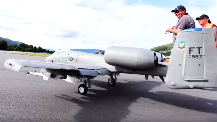 Large Scale RC A-10 Warthog- Uses Fireworks to Mimic Cannon | World War Wings Videos