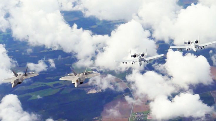 Show Of Force | Raptors And A-10s Refueling On The Way To Estonia | World War Wings Videos