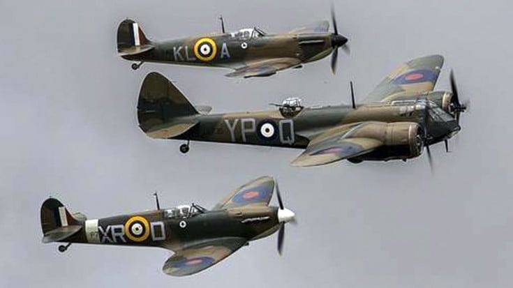 These Spitfires Escort The Only Flying Blenheim In The World | World War Wings Videos