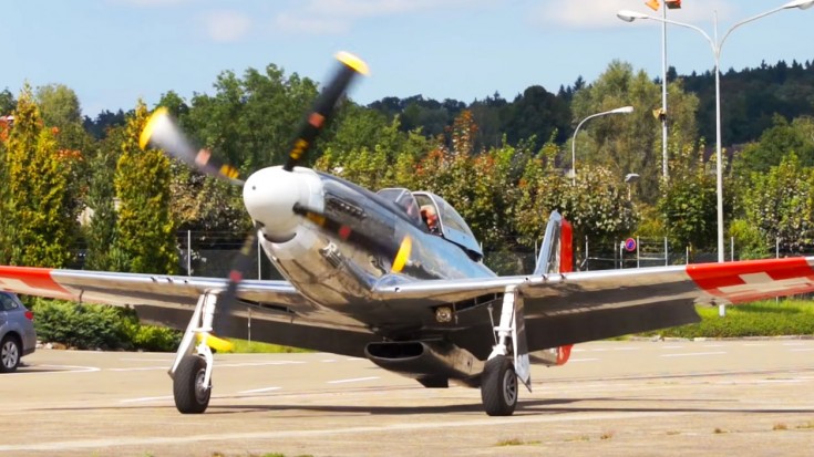 P-51 Flies With F/A-18 Then Weaves Between Trees In This Heart Pumping Clip | World War Wings Videos