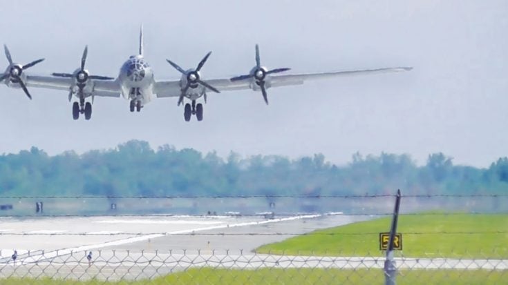 Cameraman Sets Himself Up For The Ultimate B-29 Overhead Pass | World War Wings Videos