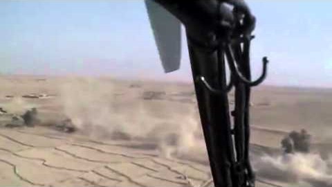 KIOWA: Co-Pilot Taking Shots at Taliban with M4 Rifle | World War Wings Videos