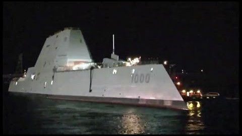 This New Zumwalt-class Destroyer Has A Radar Signature Of… | World War Wings Videos
