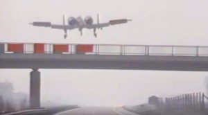 A-10s And Other Fighters Emergency Land On Highway