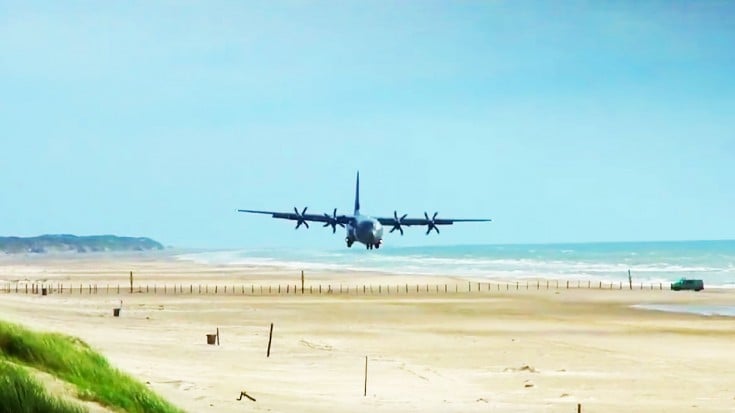 C-130 Landing On The Beach With Interior/Exterior Shots! | World War Wings Videos