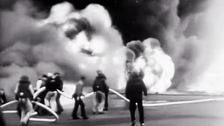 Sailors Stand Ground As USS Franklin Is Hit W/ 500 LB. Bombs | World War Wings Videos
