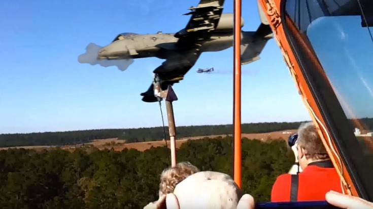 People Get An Earful When A-10s Blast Their Guns Next To Them | World War Wings Videos