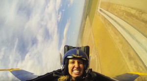 Famous Drag Racer Passes Out On Blue Angels Ride Along But Keeps Smiling