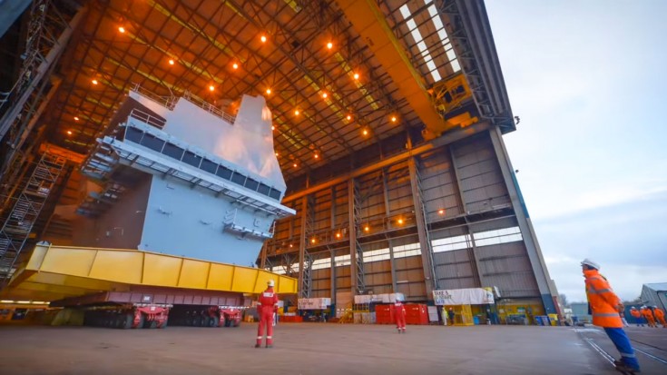 MIND BLOWING Time-Lapse Of Carrier Being Built Looks Like Legos | World War Wings Videos