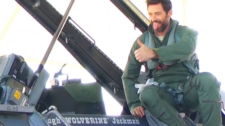 Hugh Jackman Honored To Fly In One Of The Best Jets Ever | World War Wings Videos