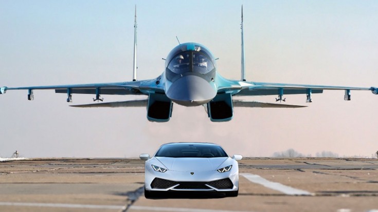 Russian Fighter Races A Lamborghini | Who Takes It Initially? | World War Wings Videos