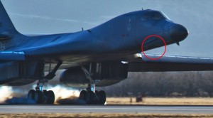 B-1 Crew Performs Gear Up Landing