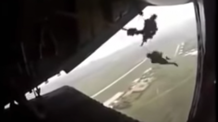 Paratrooper Gets Hung Up And Towed Behind Plane | World War Wings Videos