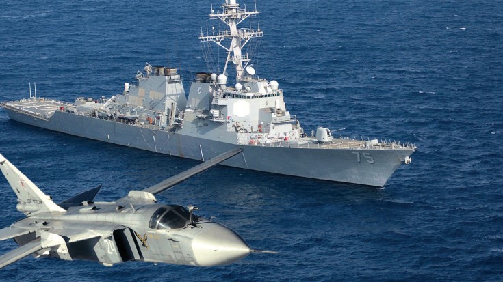 BREAKING | Russian Su-24 Makes “Simulated Attacks” On US Destroyer | World War Wings Videos