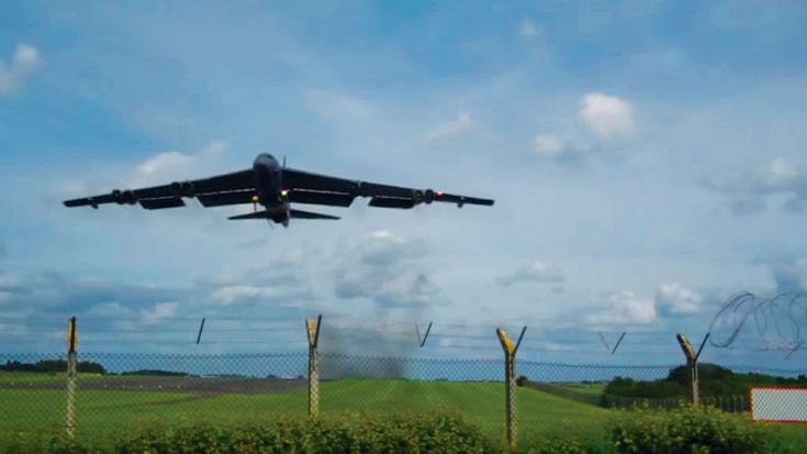 B-52 Flies Low Right Over Cameraman | World War Wings Videos