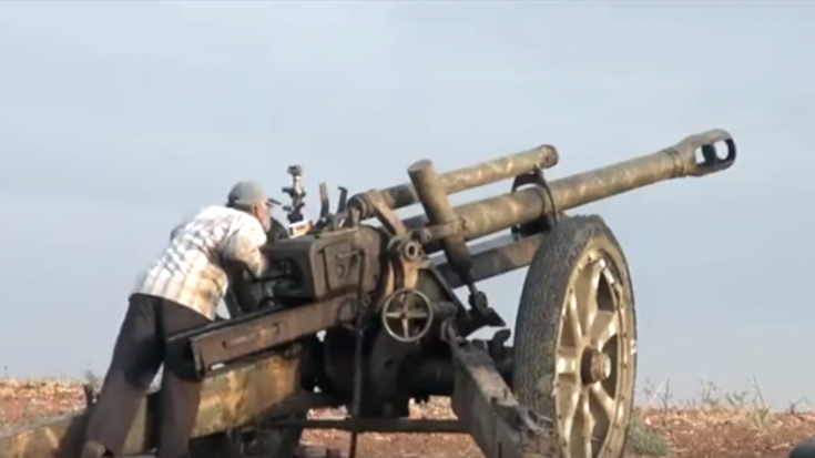 WWII Nazi Artillery Gun Used On Syrian Battlefield – I Can’t Believe This | World War Wings Videos