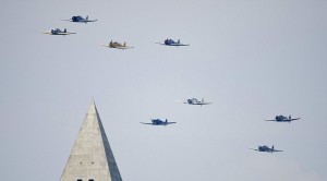 50 Vintage Aircraft Fly Over Washington, D.C. In An Astonishing Tribute
