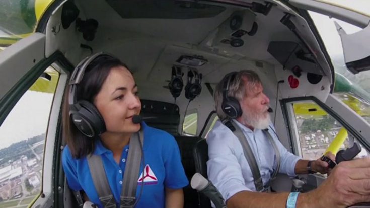 Harrison Ford Takes Teenage Pilot On Thrilling Flight – She Asks Him A Priceless Question | World War Wings Videos