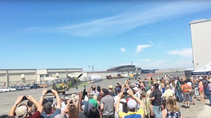 Huge Crowds Gather For Luftwaffe Day – Trio Of German Fighters Roar Their Engines | World War Wings Videos