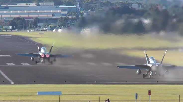 Airshow Was Cancelled Due To 40kn Winds, But These Hornet Pilots Didn’t Care | World War Wings Videos