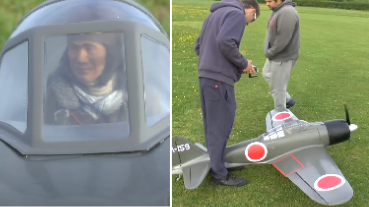 Awesome RC Zero Plane Takes Maiden Flight- Even the Pilot Moves Around | World War Wings Videos