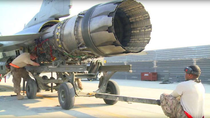 F-16 Surgery – Pulling Out The Powerhouse Engine | World War Wings Videos