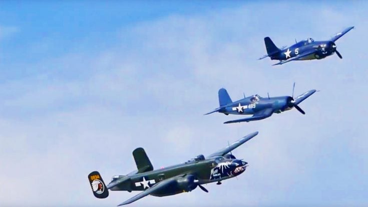 The Texas Flying Legends Soar In A Gorgeous Formation | World War Wings Videos