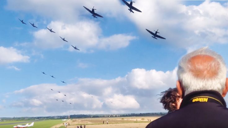 17 Spitfires In The Sky Make Thunderous Sound | World War Wings Videos