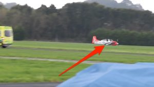 Old Warbird Suddenly Loses Landing Gear – It lands Anyway
