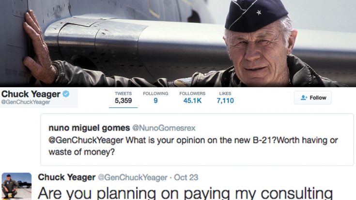 Chuck Yeager Has A Twitter Account And He’s Savage | World War Wings Videos