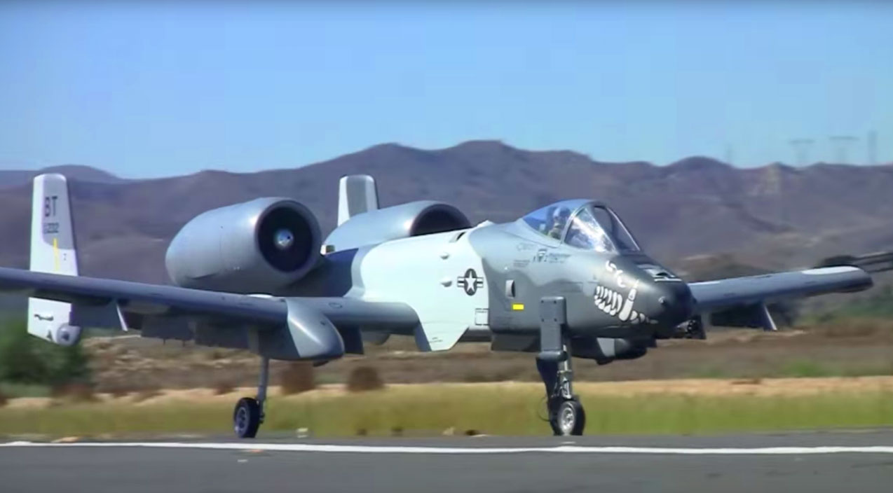 Giant RC A10 Warthog's Engine Sounds Like A Damn Chainsaw World War