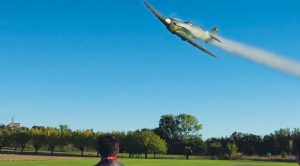 Guy Builds Huge Rc Spitfire, Pops Smoke And Flies It Like A Madman