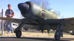 Giant RC Tempest Engine Cuts Out After Takeoff