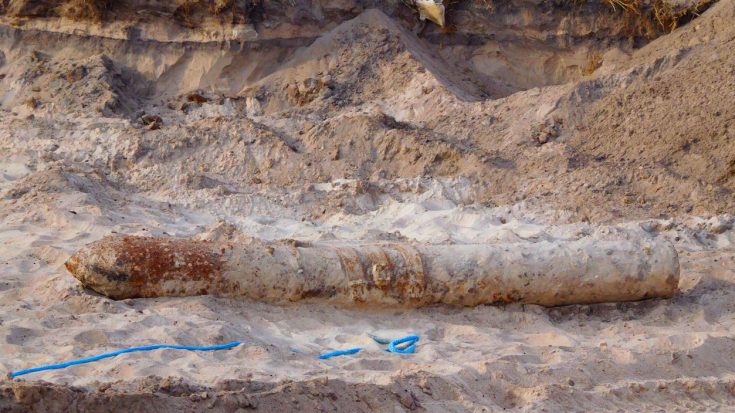 News| Colossal WWII-Era Bomb Unearthed On Florida Beach | World War Wings Videos