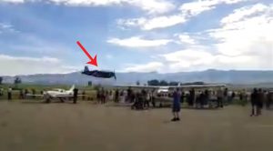 F4U Corsair Pilot Dips Down Fast Right Over Crowd