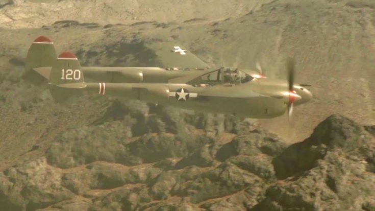 P-38 Lightning Flying Through The Mountains | World War Wings Videos