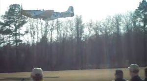 P-51 Buzzing A Lucky Crowd – That Engine Sounds Incredible