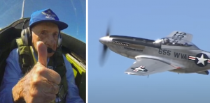 WWII Mustang Pilot Takes Controls, Tests a Few Old Tricks