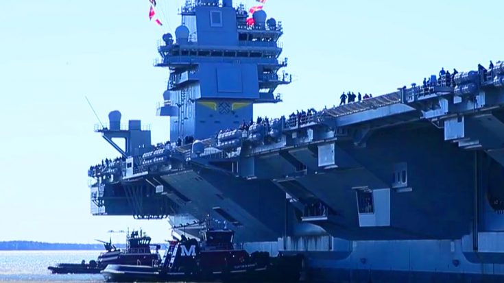 After Years Of Construction The US Navy Unleashes Their First Colossal Supercarrier | World War Wings Videos