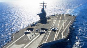 US Navy’s Gigantic Supercarrier Launches Into Action – One Hell Of A High Speed Turn!